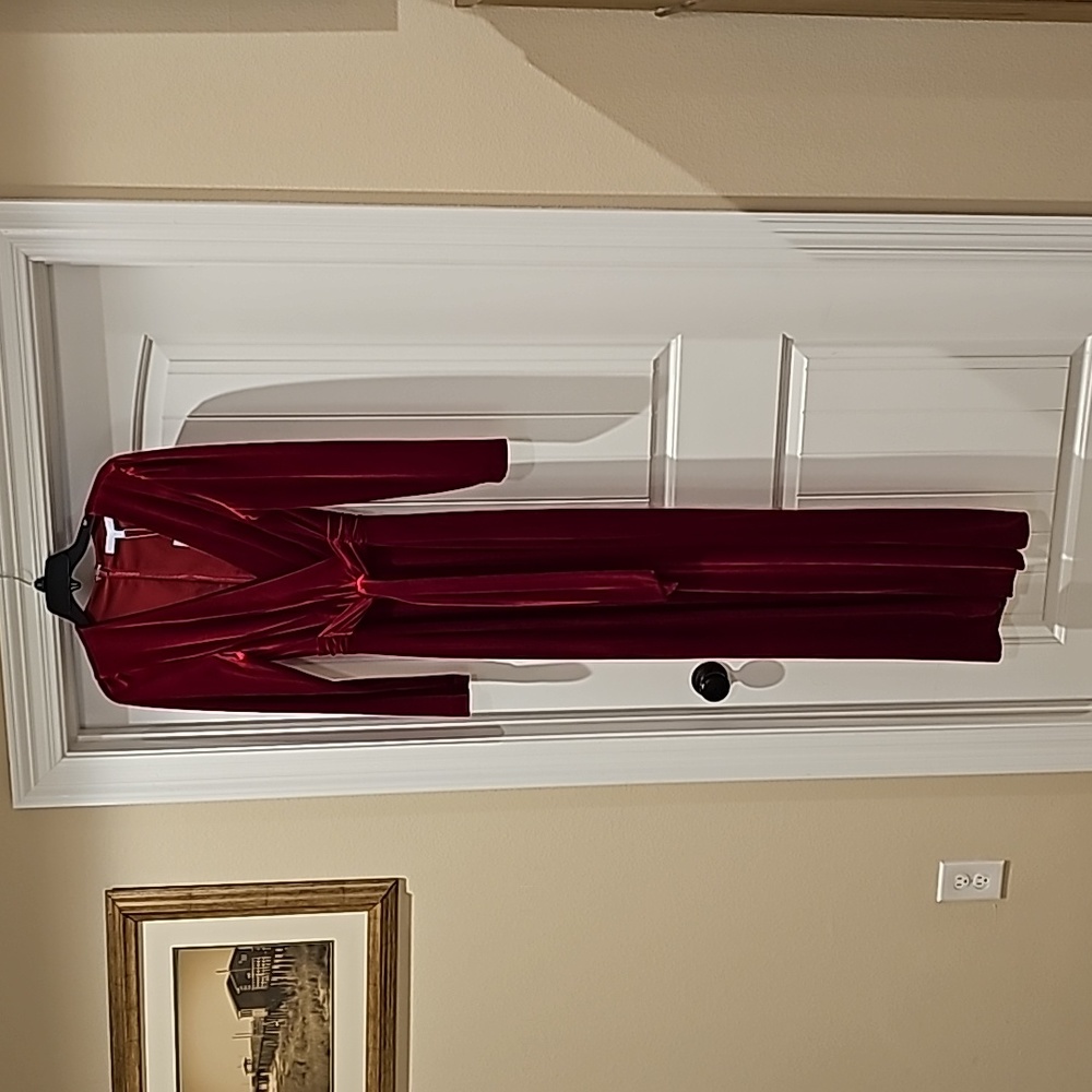 Antonio Melani Red Velvet Jumpsuit